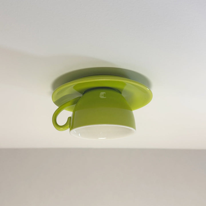 Liora: Lampada da soffitto in ceramica a forma di tazza – per camere da letto e soggiorni