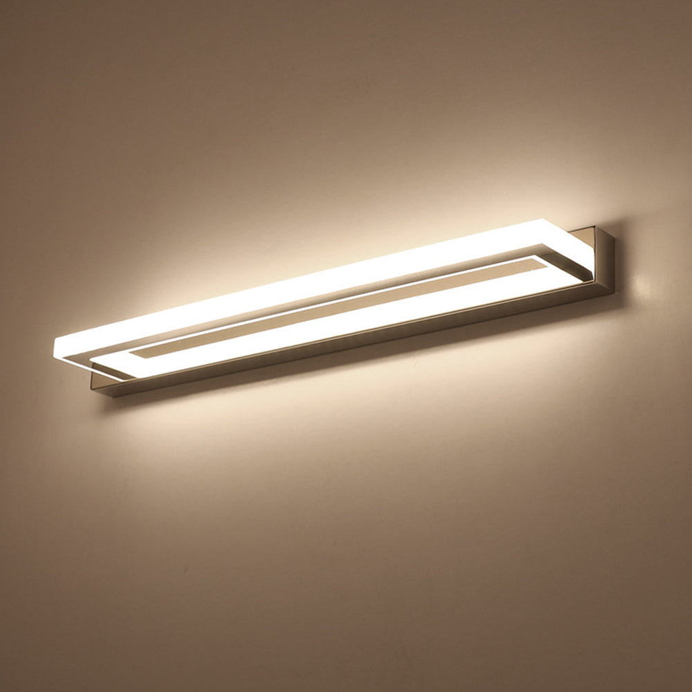 Liora Applique LED con Frontale a Specchio Rettangolare – Luce Moderna per Camera da Letto e Bagno