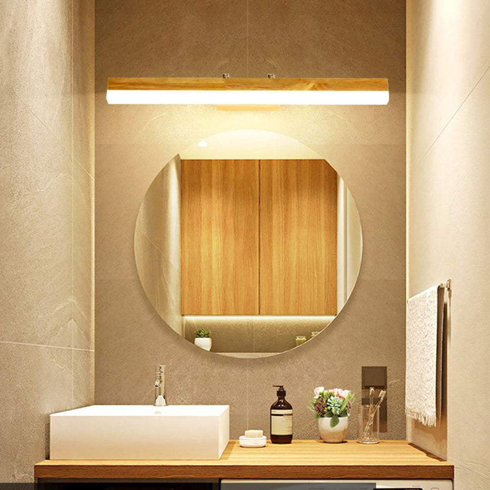 LioraBeam: Applique Classica in Legno e Metallo – Lampada LED per Bagno e Soggiorno