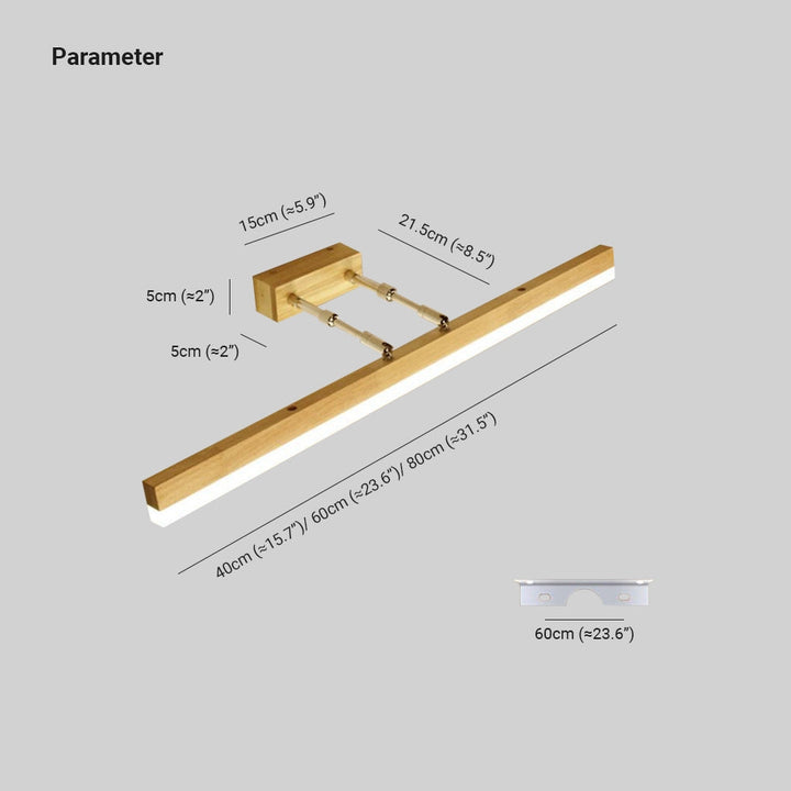 LioraBeam: Applique Classica in Legno e Metallo – Lampada LED per Bagno e Soggiorno