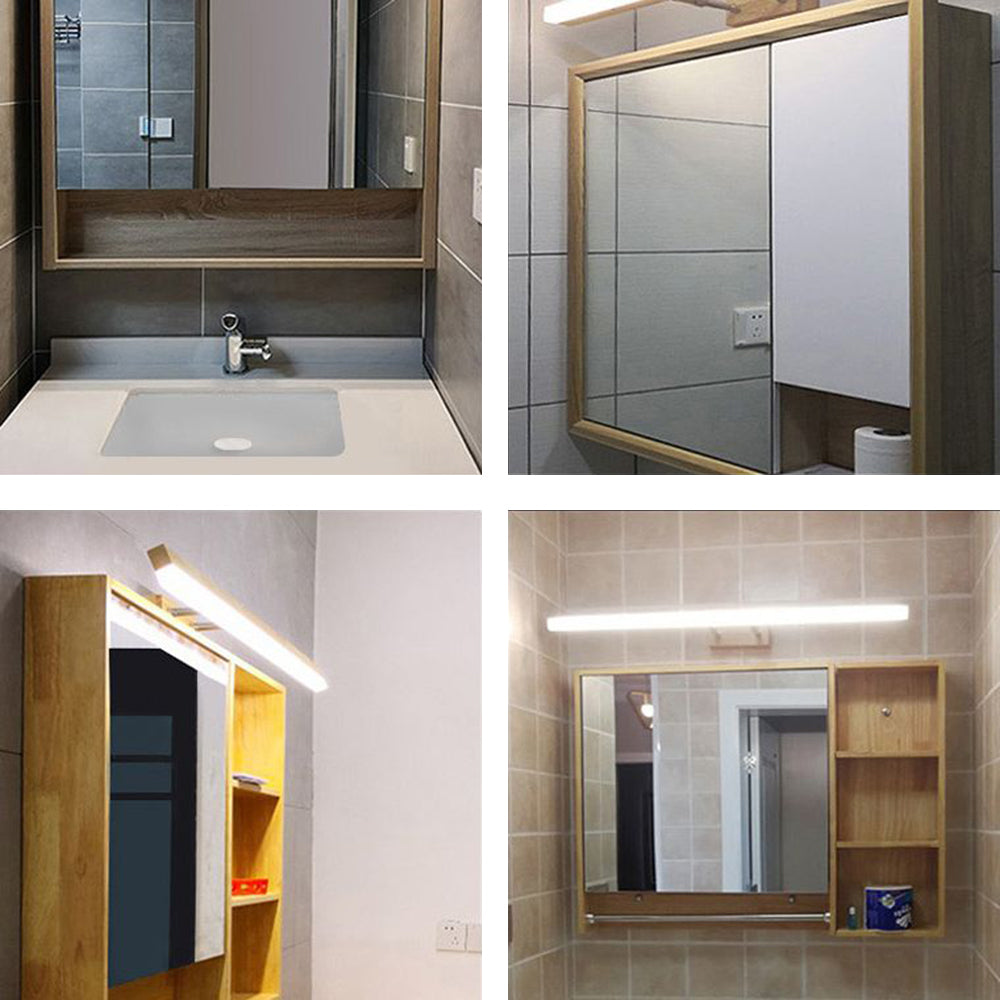 LioraBeam: Applique Classica in Legno e Metallo – Lampada LED per Bagno e Soggiorno