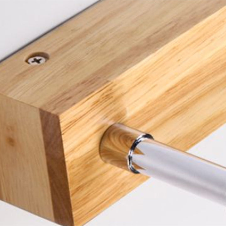 LioraBeam: Applique Classica in Legno e Metallo – Lampada LED per Bagno e Soggiorno