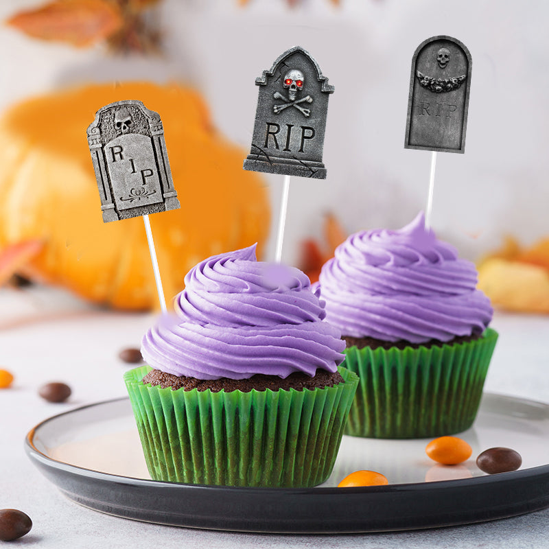 GespenstischeAufsätze™ Decorazioni per Cupcake Halloween Tombcake