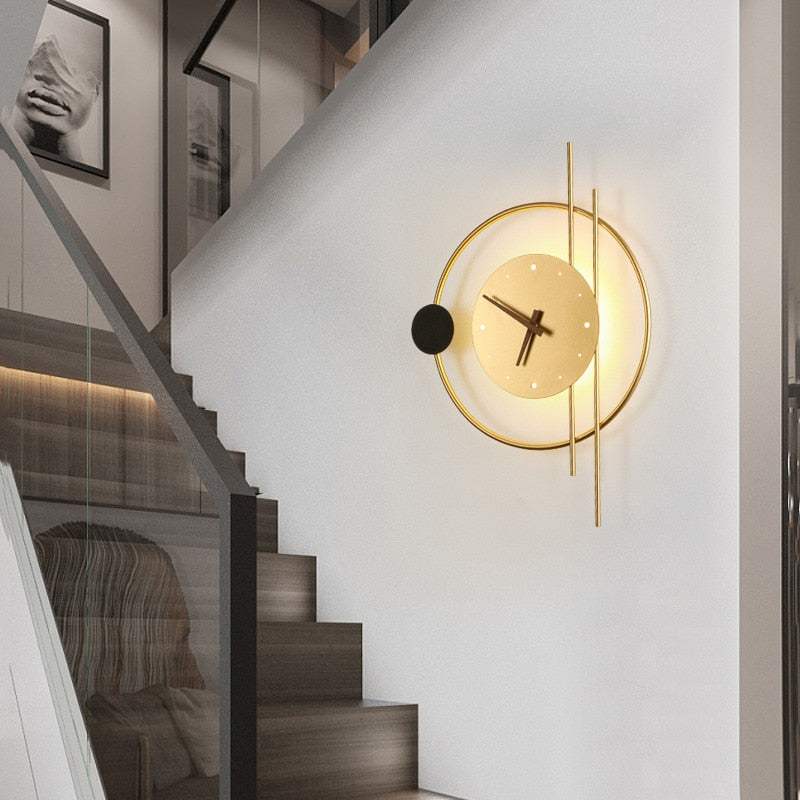 Loriva: Applique LED rotonda in design orologio – per camere da letto e soggiorni