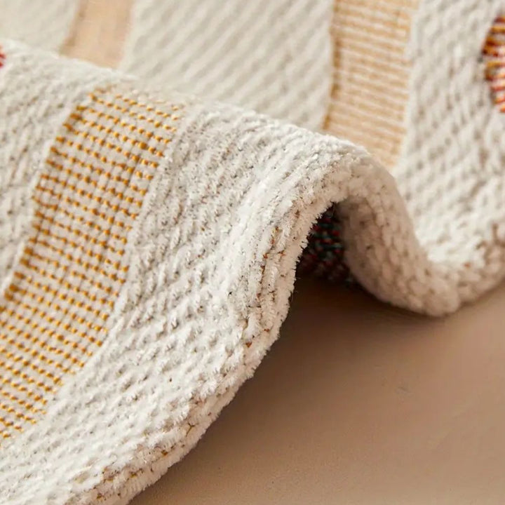 LuftBlüte: Copridivano in design Chenille-Boho con struttura decorativa e comfort accogliente – per divano e soggiorno