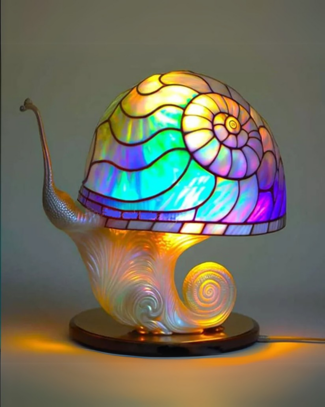 LumaPilz: Lampada da tavolo di design in resina con forma di fungo e illuminazione ambientale – per soggiorno e camera da letto