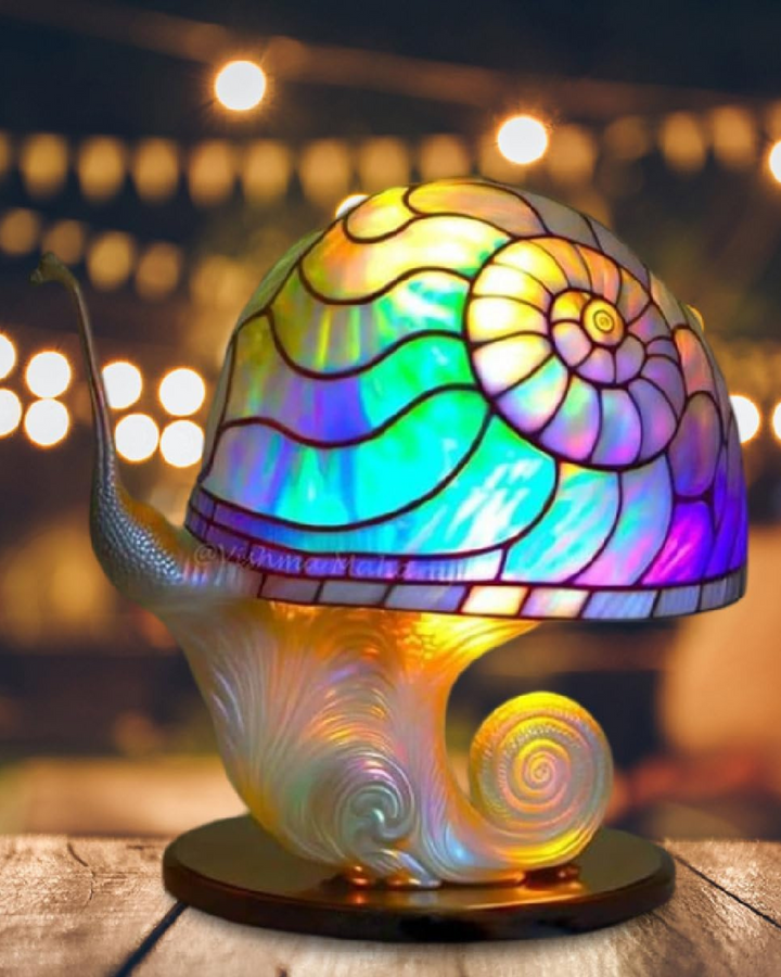 LumaPilz: Lampada da tavolo di design in resina con forma di fungo e illuminazione ambientale – per soggiorno e camera da letto