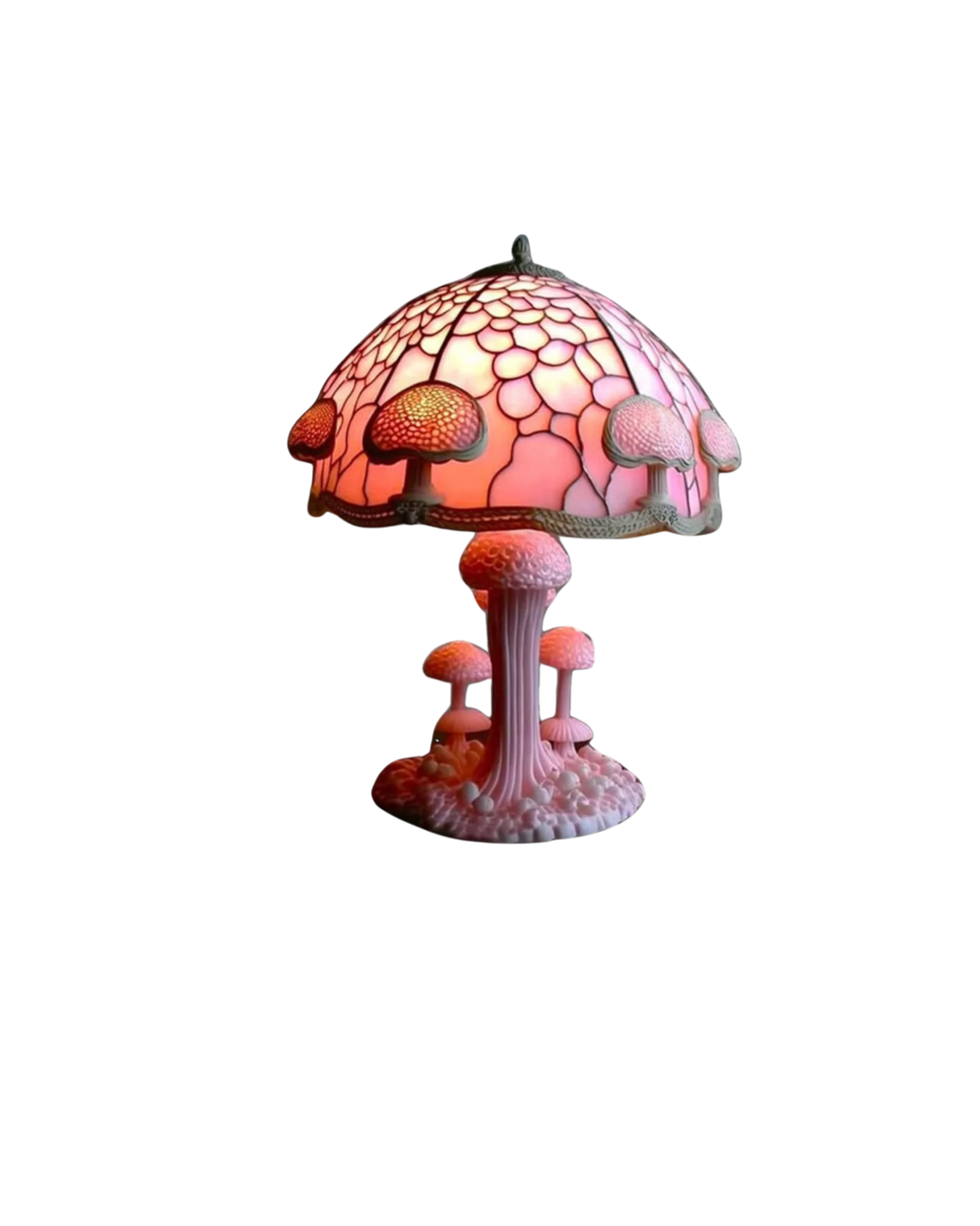 LumaPilz: Lampada da tavolo di design in resina con forma di fungo e illuminazione ambientale – per soggiorno e camera da letto