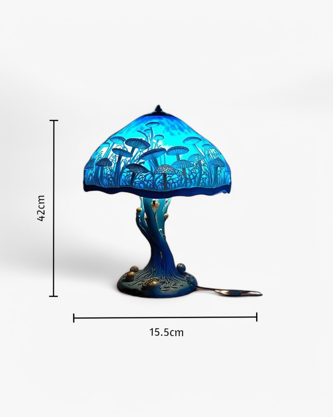 LumaPilz: Lampada da tavolo di design in resina con forma di fungo e illuminazione ambientale – per soggiorno e camera da letto