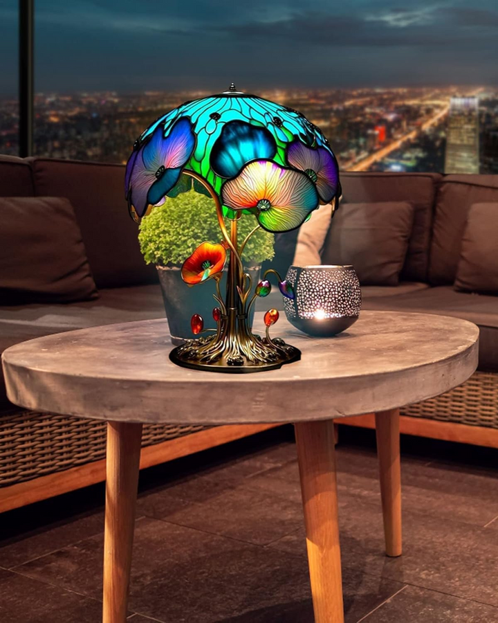 LumaPilz: Lampada da tavolo di design in resina con forma di fungo e illuminazione ambientale – per soggiorno e camera da letto
