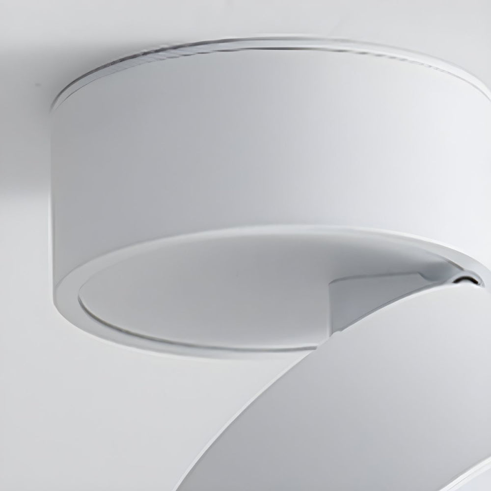 LumenFlex: Piccola lampada da soffitto LED in alluminio moderna – regolabile e funzionale per soggiorno e camera da letto