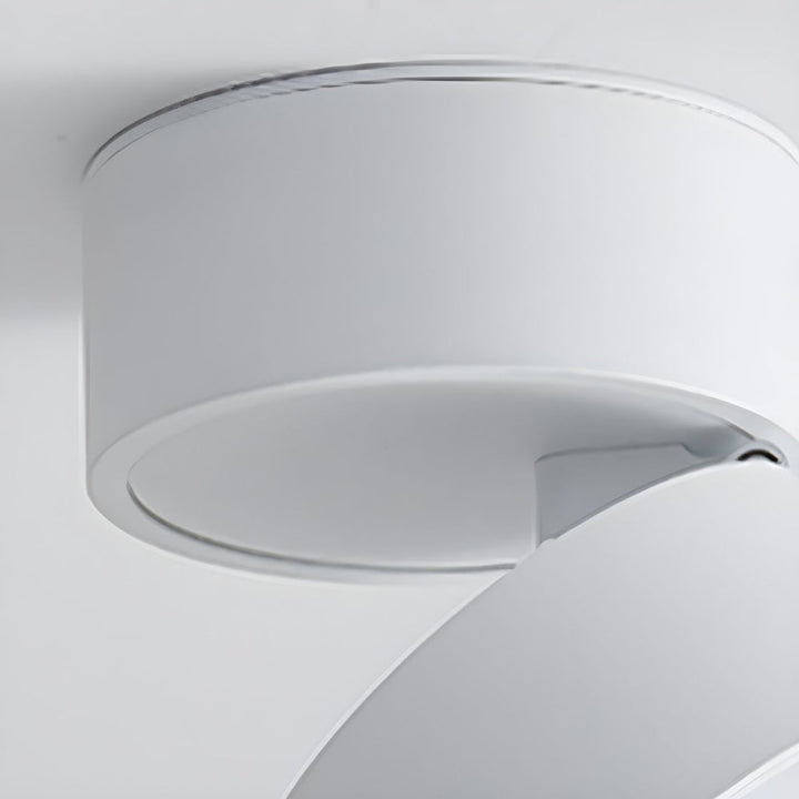 LumenFlex: Piccola lampada da soffitto LED in alluminio moderna – regolabile e funzionale per soggiorno e camera da letto