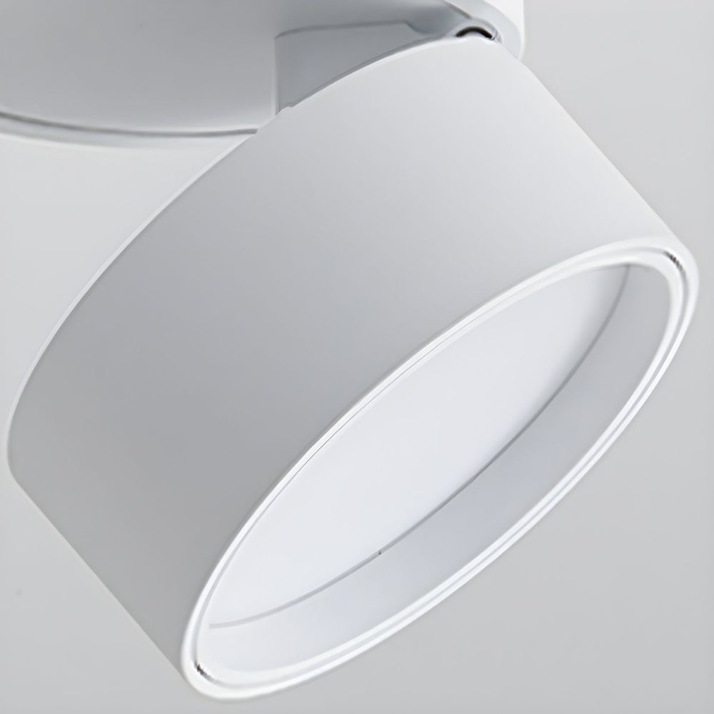 LumenFlex: Piccola lampada da soffitto LED in alluminio moderna – regolabile e funzionale per soggiorno e camera da letto