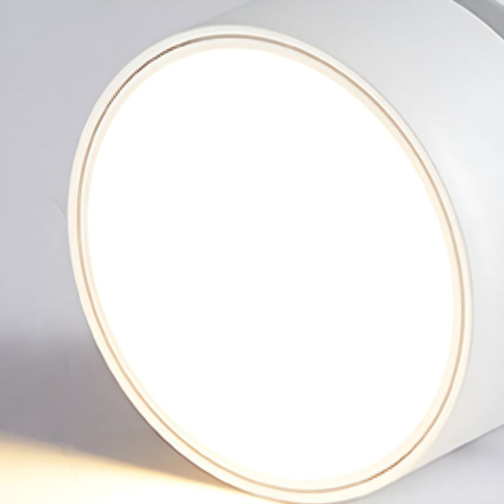 LumenFlex: Piccola lampada da soffitto LED in alluminio moderna – regolabile e funzionale per soggiorno e camera da letto