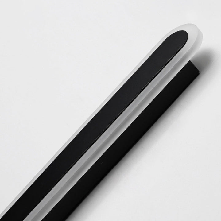 LumiAero: Applique LED da esterno Lineare Dimmerabile in Metallo Acrilico Nero – per illuminazione di terrazze e corridoi