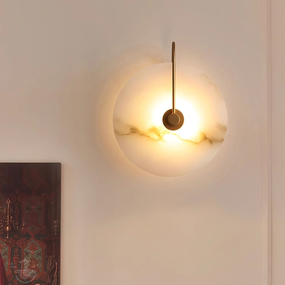LumiAlba: Applique in Alabastro – Luce elegante per ambienti stilosi