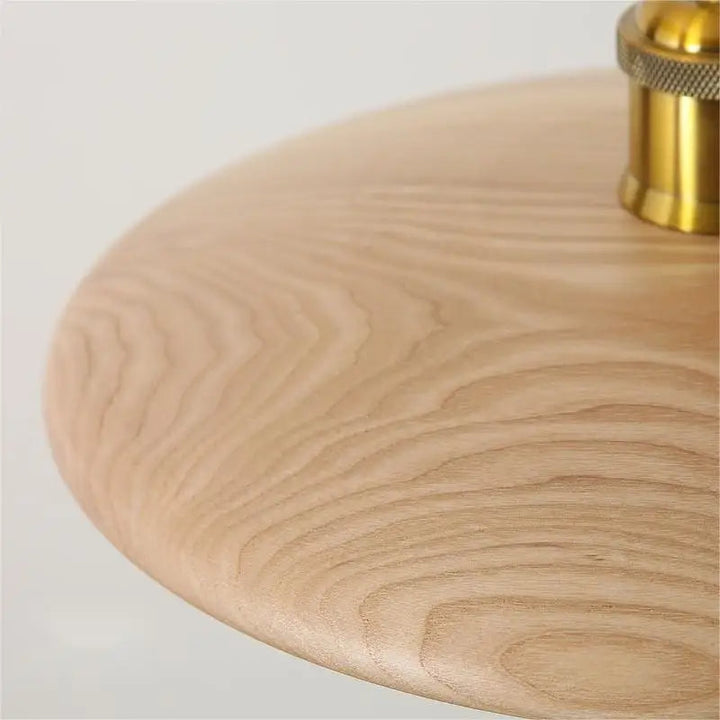 LumiArte: Lampada a sospensione in legno con vetrate – Luce LED moderna per sala da pranzo e soggiorno