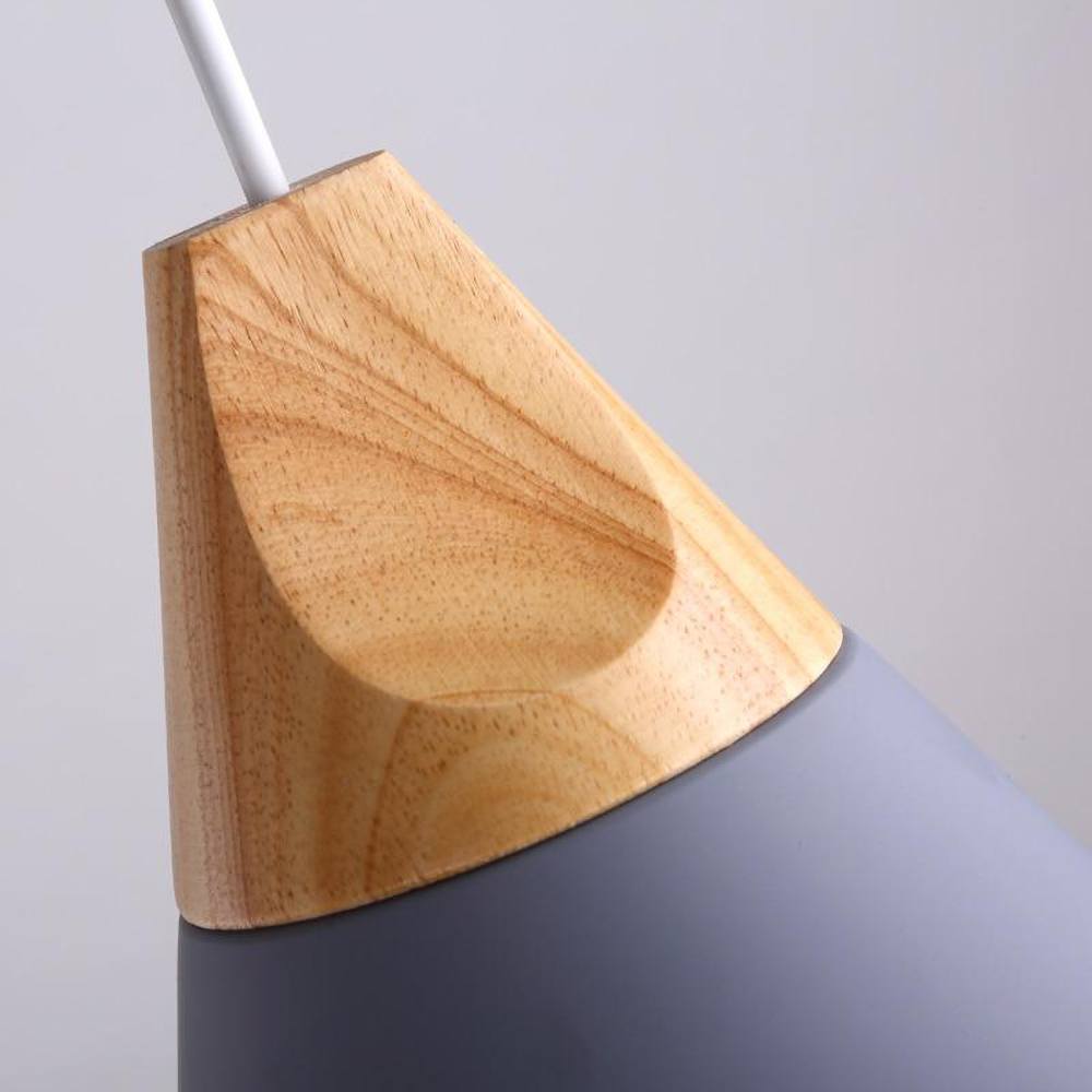 LumiBard: Lampada a sospensione in legno scandinavo in metallo e rovere – ideale per camere dei bambini e angoli lettura
