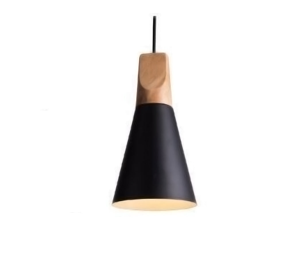 LumiBard: Lampada a sospensione in legno scandinavo in metallo e rovere – ideale per camere dei bambini e angoli lettura