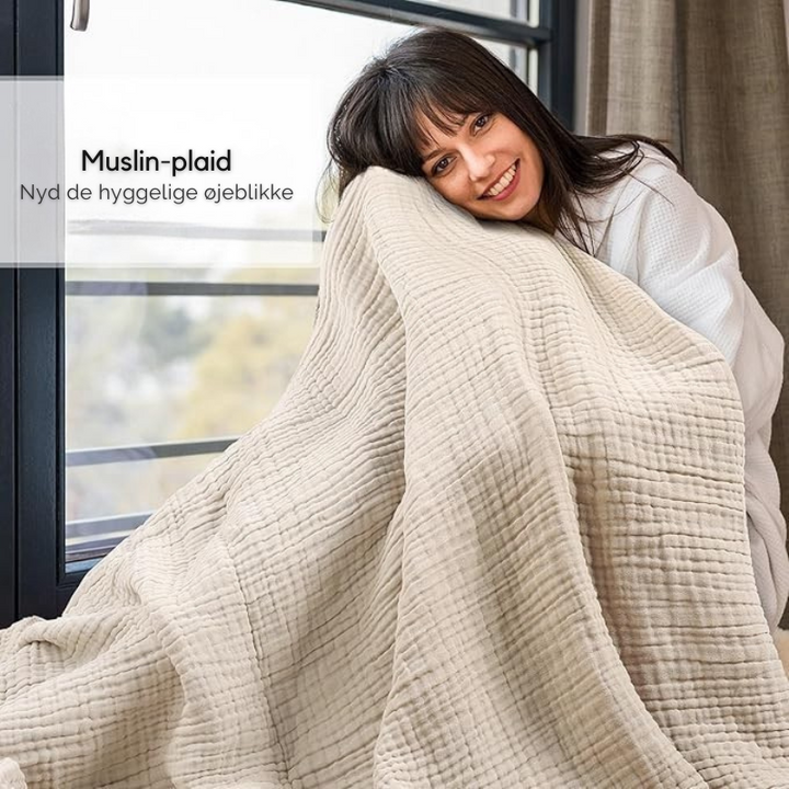 CozyHaven™ – Coperta in Mussola Traspirante