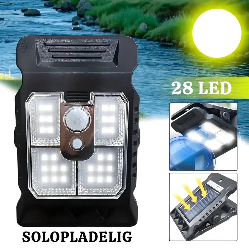 LumiClip™ – Lampe à Clip Solaire avec Capteur de Mouvement