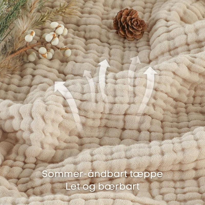 CozyHaven™ – Coperta in Mussola Traspirante