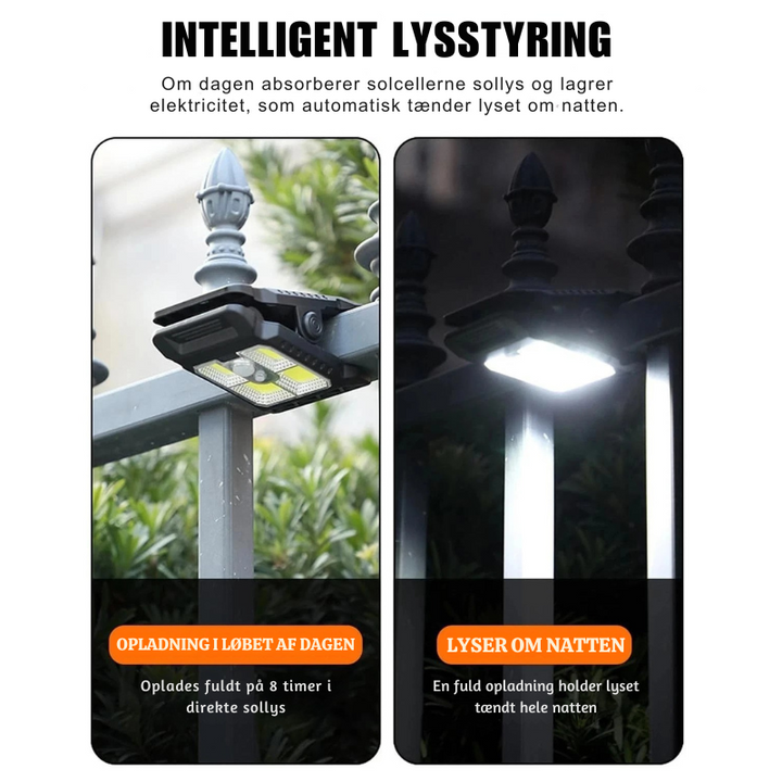 LumiClip™ – Lampe à Clip Solaire avec Capteur de Mouvement