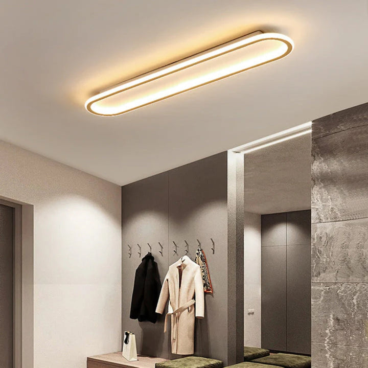 LumiCorr: Lampada a soffitto LED sottile con look moderno e luce uniforme – per corridoi e aree living