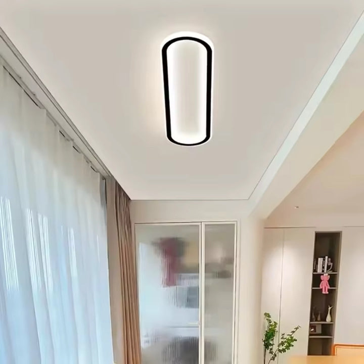 LumiCorr: Lampada a soffitto LED sottile con look moderno e luce uniforme – per corridoi e aree living