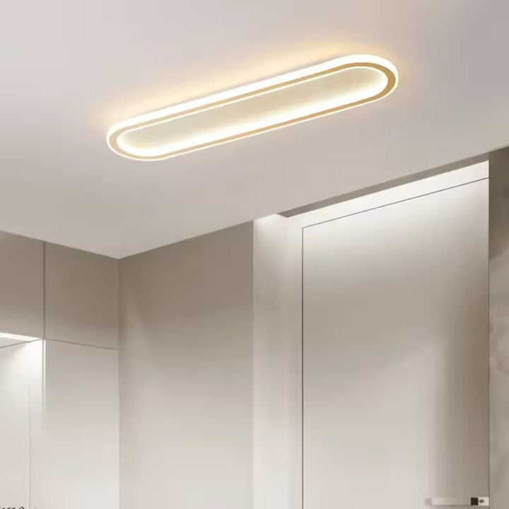 LumiCorr: Lampada a soffitto LED sottile con look moderno e luce uniforme – per corridoi e aree living