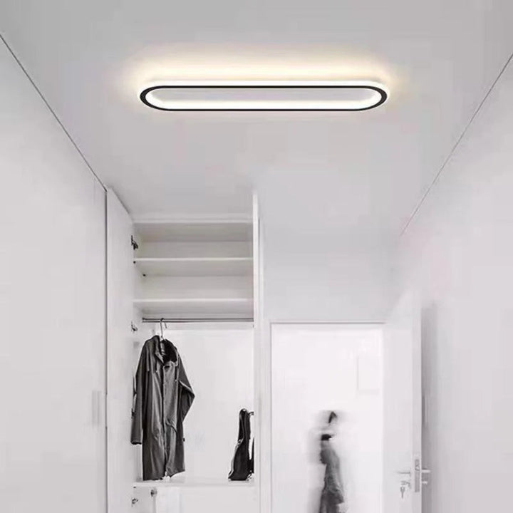 LumiCorr: Lampada a soffitto LED sottile con look moderno e luce uniforme – per corridoi e aree living