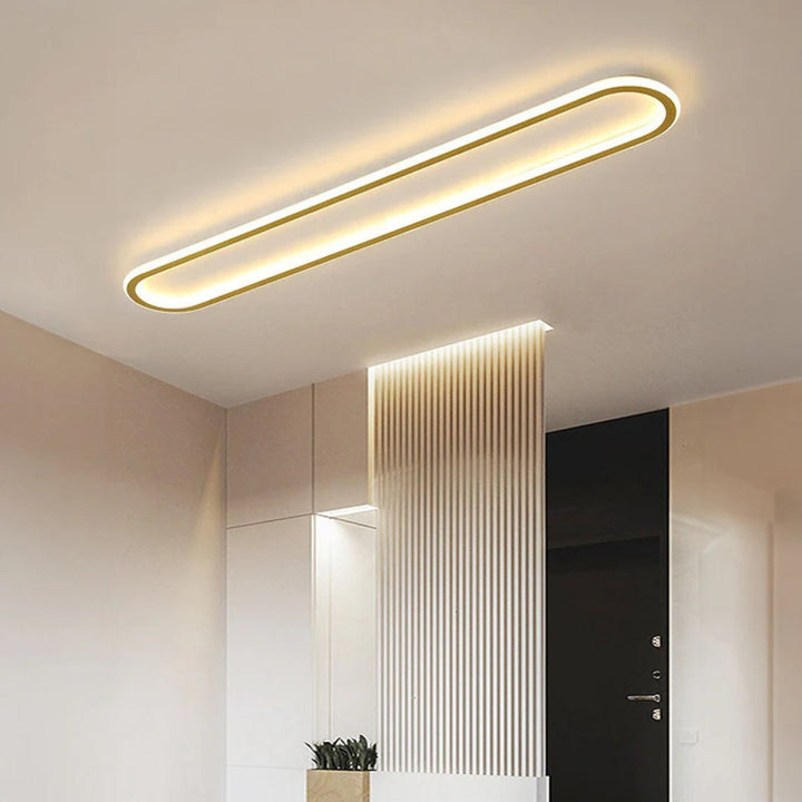 LumiCorr: Lampada a soffitto LED sottile con look moderno e luce uniforme – per corridoi e aree living