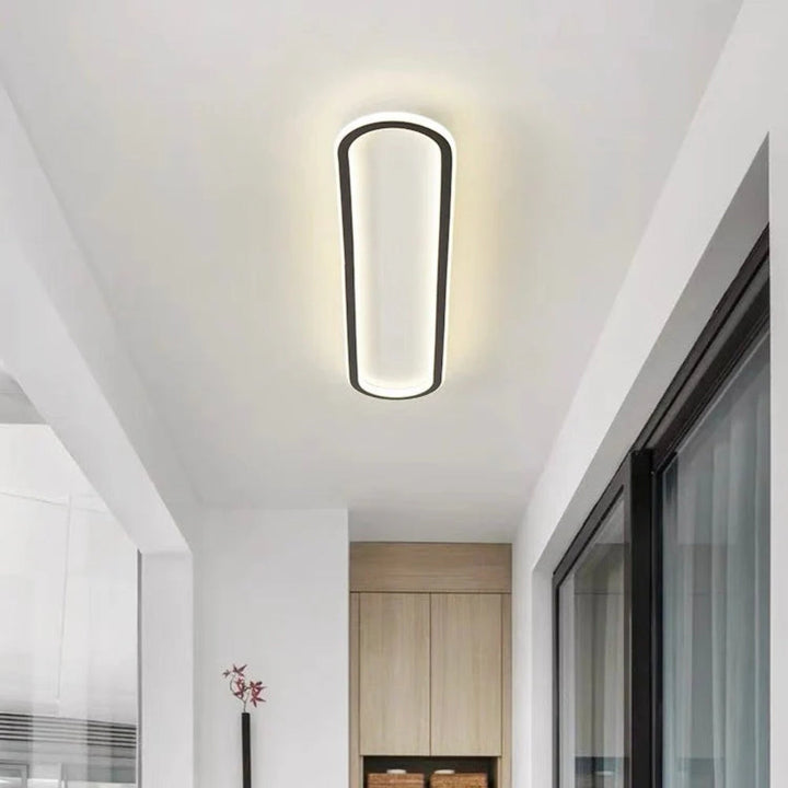 LumiCorr: Lampada a soffitto LED sottile con look moderno e luce uniforme – per corridoi e aree living