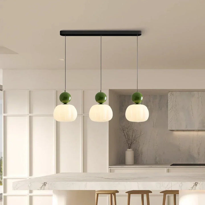 LumiDéco: Lampada a sospensione Art Déco con paralume color crema – elegante lampada a sospensione