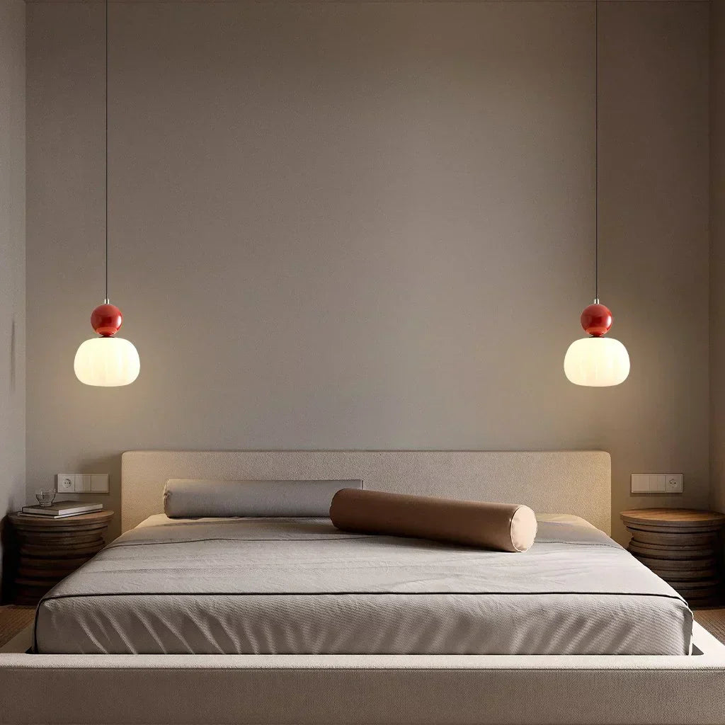 LumiDéco: Lampada a sospensione Art Déco con paralume color crema – elegante lampada a sospensione