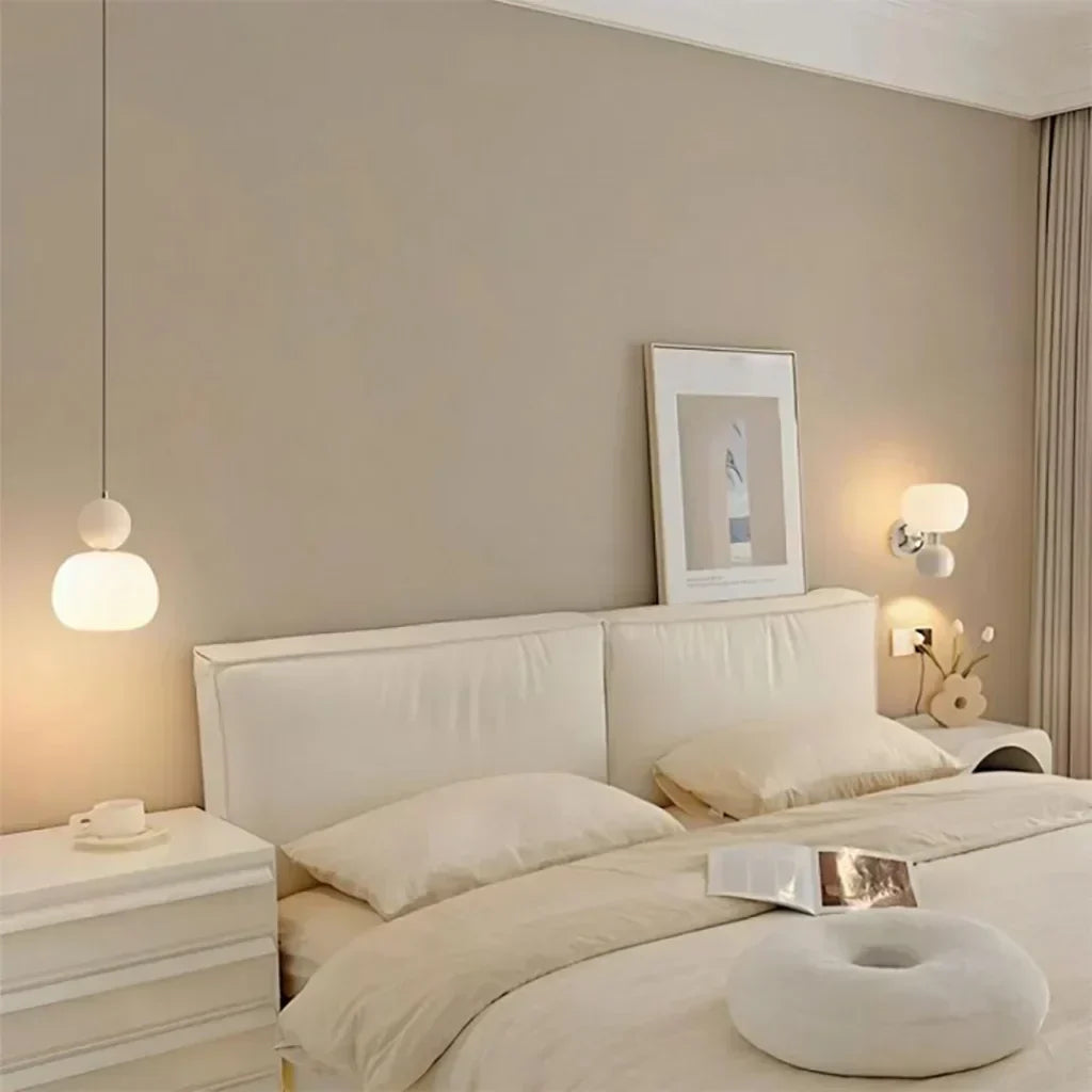 LumiDéco: Lampada a sospensione Art Déco con paralume color crema – elegante lampada a sospensione