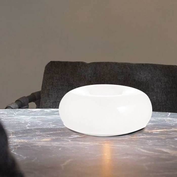 LumiDon: Lampada da tavolo e da parete Bauhaus a forma di donut – Design moderno a LED per la casa