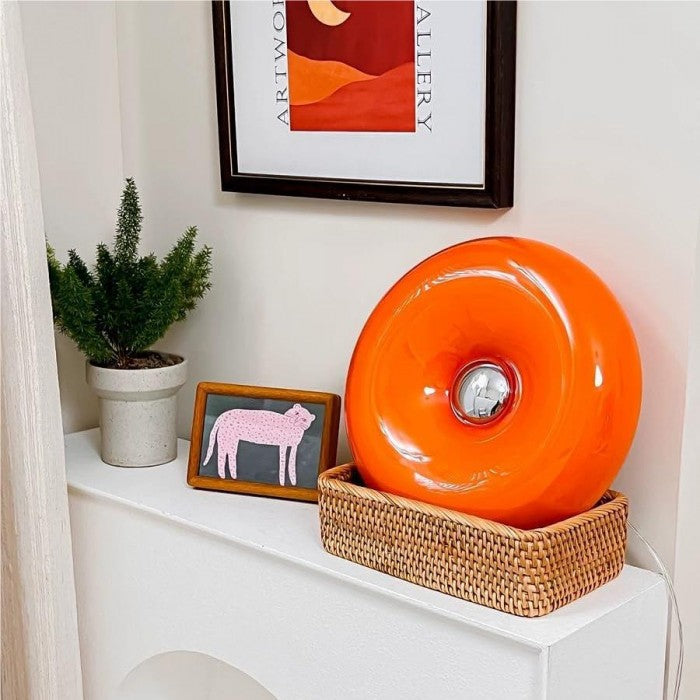 LumiDon: Lampada da tavolo e da parete Bauhaus a forma di donut – Design moderno a LED per la casa