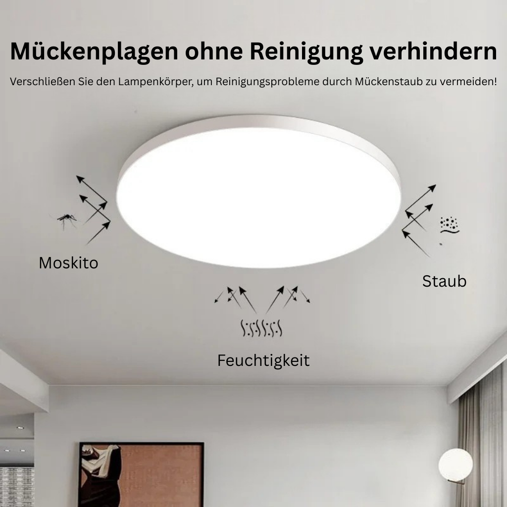 LumiÉpure: Lampada da soffitto LED rotonda minimalista – moderna e a risparmio energetico per soggiorno e camera da letto