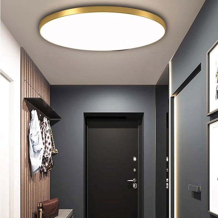 LumiÉpure: Lampada da soffitto LED rotonda minimalista – moderna e a risparmio energetico per soggiorno e camera da letto