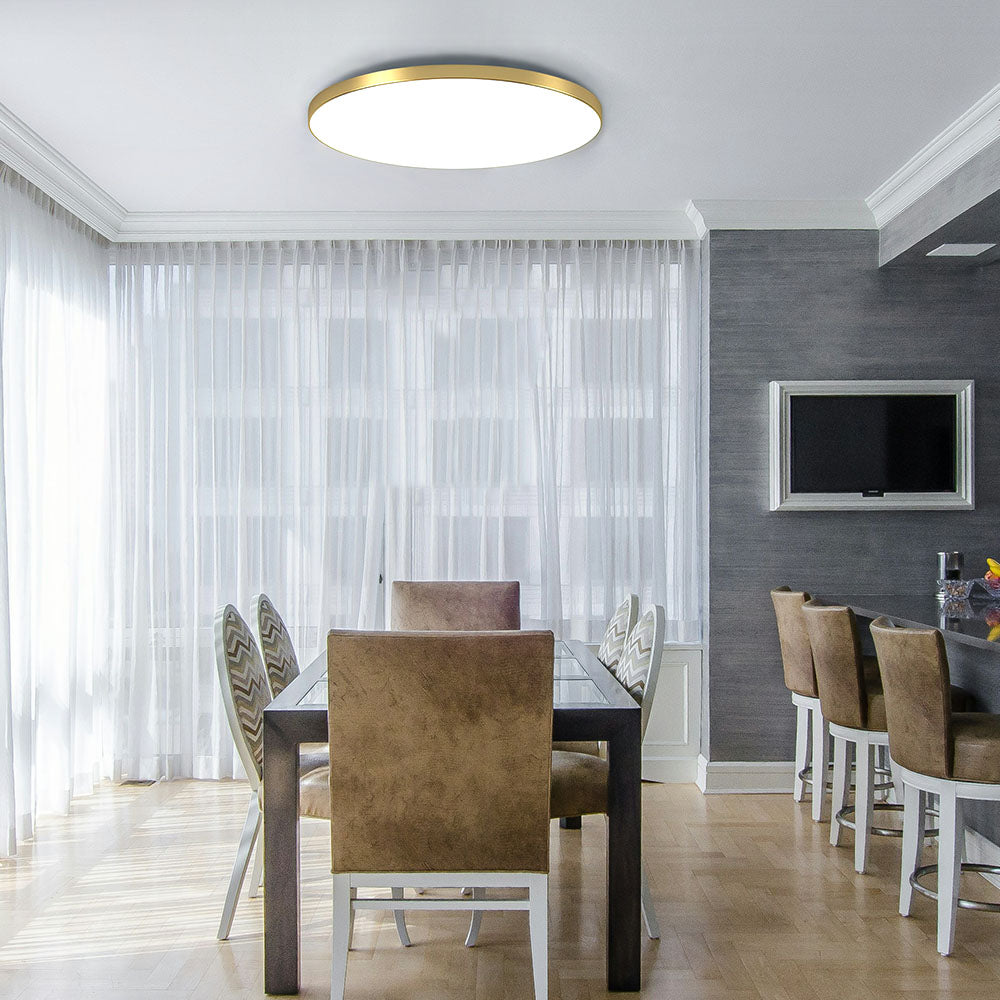 LumiÉpure: Lampada da soffitto LED rotonda minimalista – moderna e a risparmio energetico per soggiorno e camera da letto
