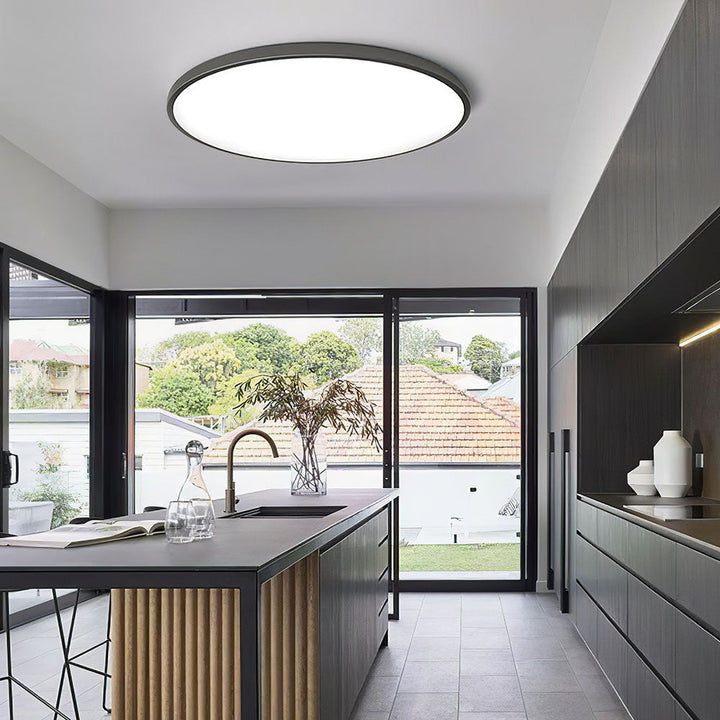 LumiÉpure: Lampada da soffitto LED rotonda minimalista – moderna e a risparmio energetico per soggiorno e camera da letto