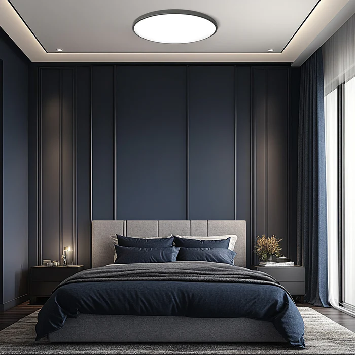 LumiÉpure: Lampada da soffitto LED rotonda minimalista – moderna e a risparmio energetico per soggiorno e camera da letto
