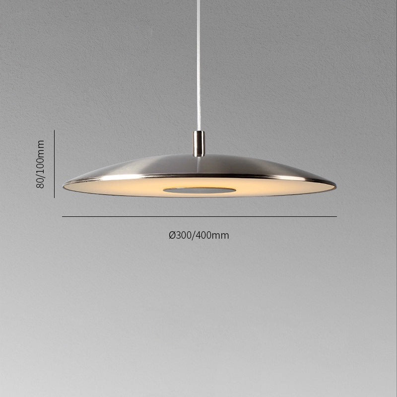 LumiFerra: Moderna lampada a sospensione LED in ferro-nickel – per soggiorno e sala da pranzo
