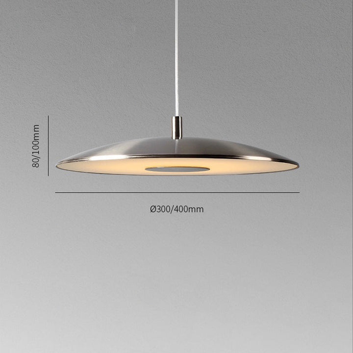 LumiFerra: Moderna lampada a sospensione LED in ferro-nickel – per soggiorno e sala da pranzo