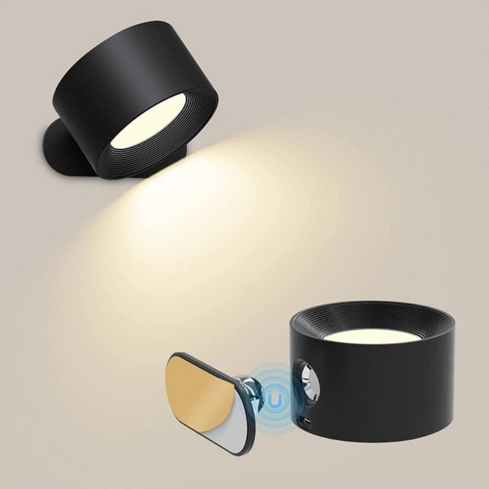 LumiFlex: Applique LED senza fili – Lampada ricaricabile magnetica con rotazione a 360°