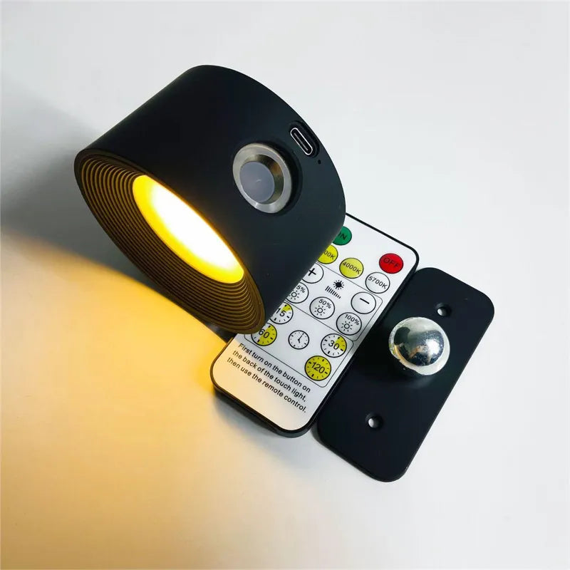 LumiFlex: Applique LED senza fili – Lampada ricaricabile magnetica con rotazione a 360°