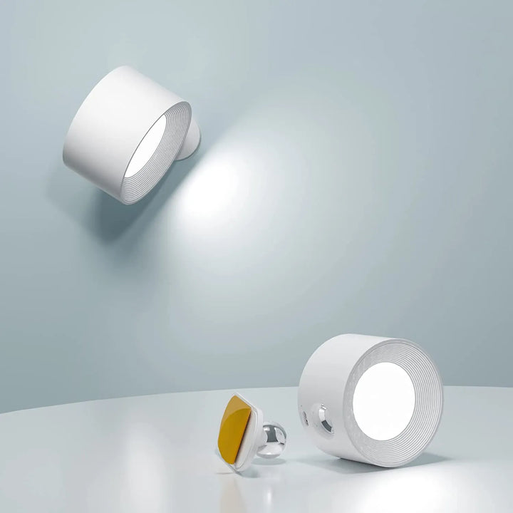 LumiFlex: Applique LED senza fili – Lampada ricaricabile magnetica con rotazione a 360°