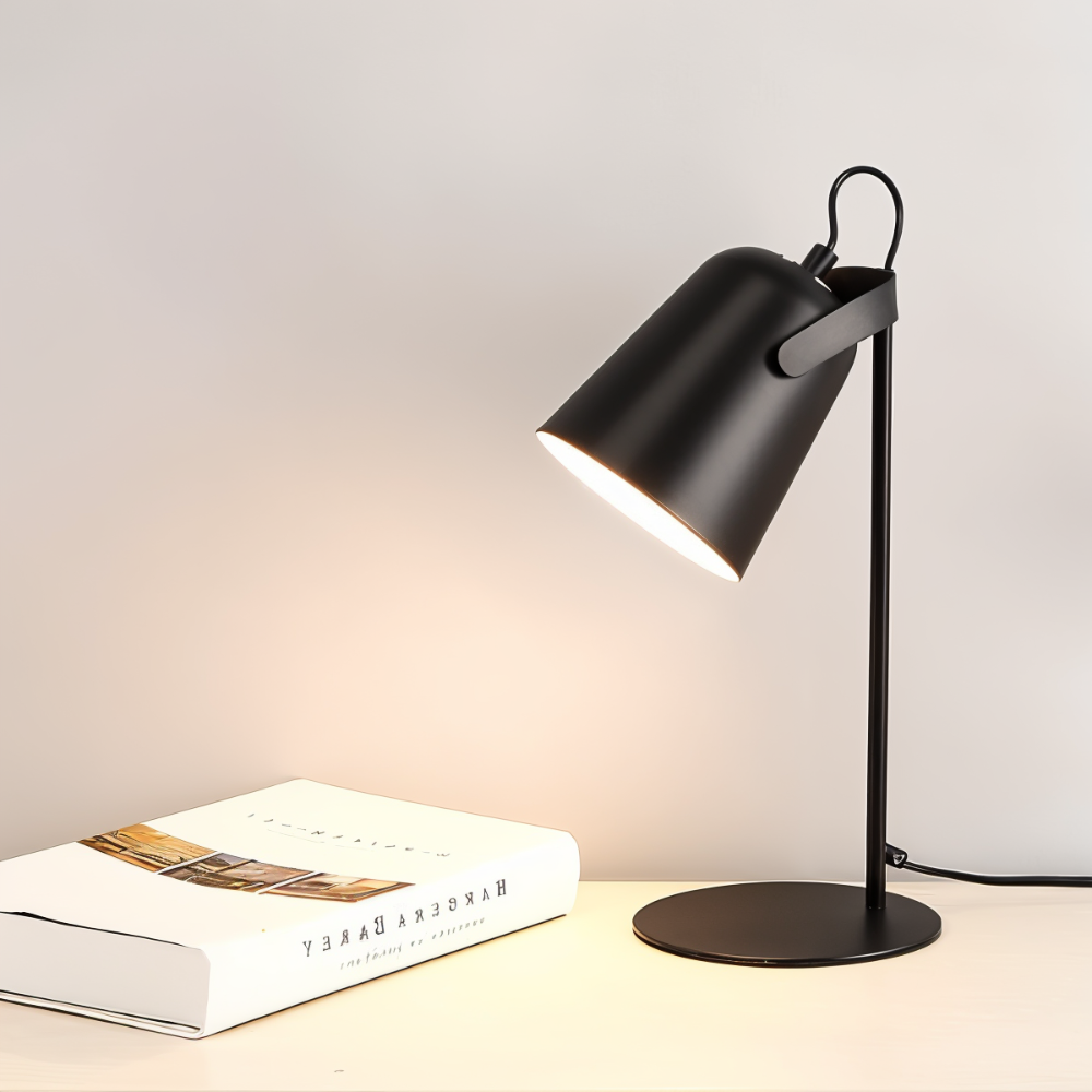LumiFlex: Lampada da tavolo LED moderna e girevole – lampada da scrivania a bassa emissione di luce per leggere e lavorare