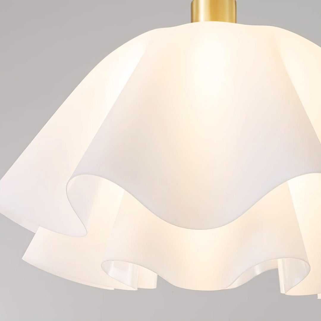 LumiFold: Moderno lampadario a LED con design piegato – Lampada elegante per il soggiorno
